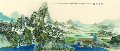 家山雨后(中国画)方骏《家山雨后》是山水画家方骏的代表作之一.