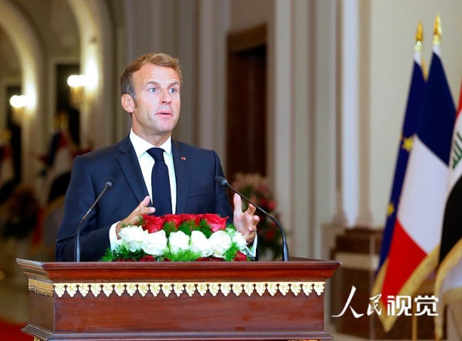 法国总统马克龙:法军愿继续留在伊拉克支持反恐