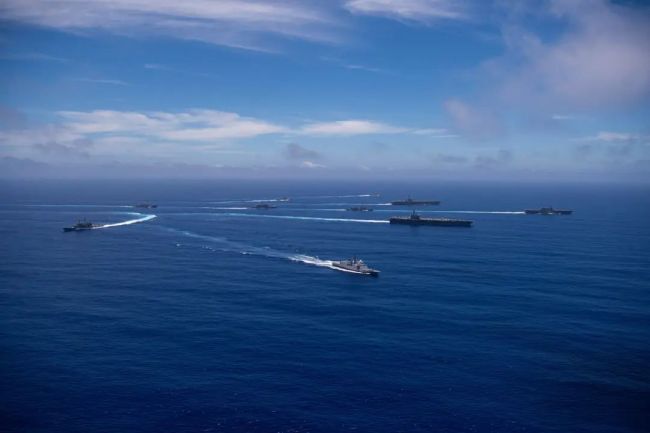 美日法加四国菲律宾水兵演，国菲凑了“好几个大船面”