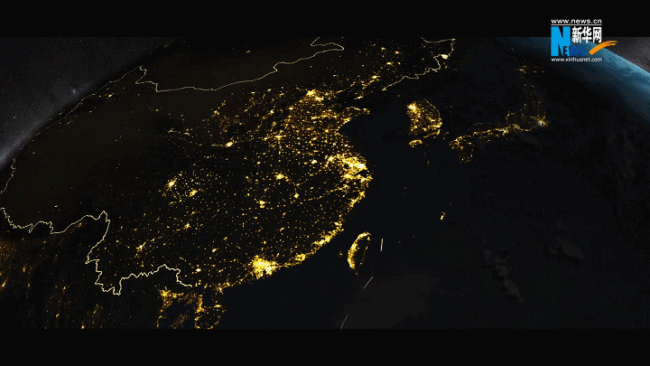 卫星视频丨夜光遥感瞰"奋进里的中国"