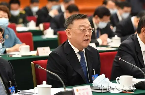 山西代表团举行全体会议 唐登杰卢东亮参加