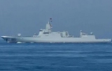 055型拉萨舰首次远海训练，绕日本列岛一周
