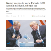 动机引解读，美媒称白宫拟邀普京出席G20峰会
