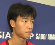 U17国足球员赵松源谈进球后被换下 体能状况影响决策