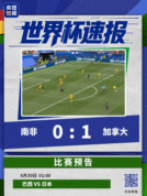 补时绝杀！加拿大1-0南非 队史首次晋级16强