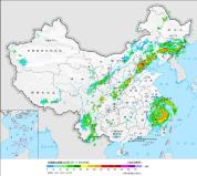 台风巴威在浙江玉环登陆 13级强风来袭