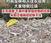 大量垃圾倒农田旁，村委会回应
