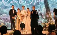 郭富城方媛參加婚禮 手牽手秀恩愛 現(xiàn)場細(xì)節(jié)引關(guān)注