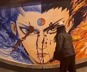 福州回应哪吒墙绘被破坏 二创艺术还是恶意破坏？