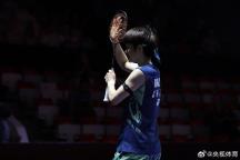 王祉怡2-0韓悅 晉級(jí)女單決賽 中國德比完勝