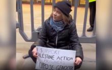 “环保少女"被捕 支持巴勒斯坦抗议活动中被拘