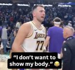 东契奇拒绝当众交换球衣：不想露身体 赛后趣事引关注