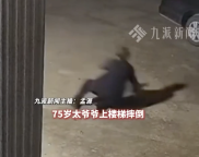 宝宝连滚带爬扶太爷爷妈妈发声 孝心举动感动网友