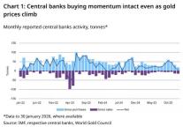 世界黄金协会：1月央行购金骤降八成 新玩家入场需求扩大