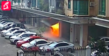 小区车库发生4次爆燃 属地社区：无人员伤亡，初查系卡式炉气罐爆燃，将对小区车库进行全面安全排查