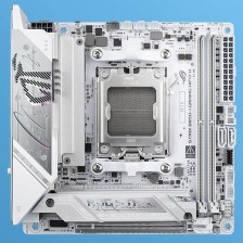 华硕 ROG B850-I 迷你吹雪主板外观确认，全面白化设计