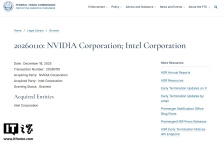 英伟达 50 亿美元投资英特尔获批，将共同开发“革命性”芯片