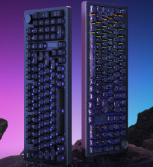 SKN 推出青龙 · 惊碳三模机械键盘：碳纤维纹理机身，95% 配列，399 元