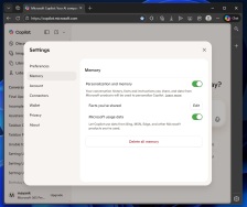 默认开启：Copilot 为个性化回答，开始抓取你的 Edge / Bing 等微软生态数据