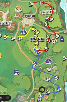 洛克王国世界聆风塔地全花朵采集路线