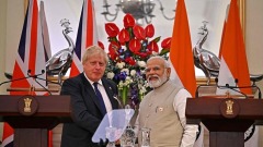 ब्रिटिश प्रधानमंत्री ने भारत की यात्रा की
