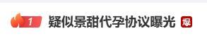 代孕协议曝光？景甜方否认：追究到底