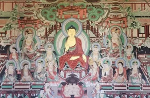 武威鸠摩罗什寺大型敦煌壁画顺利竣工