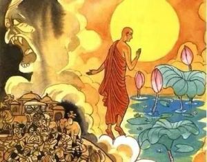 阿难尊者施食焰口饿鬼的故事