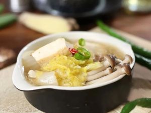 白菜豆腐汤