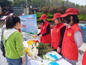 祭英烈 倡新风 武汉华夏理工学院志愿者助力清明绿色祭扫