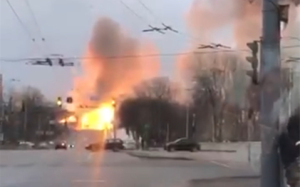 乌克兰基辅电视塔附近发生爆炸，暂未造成人员伤亡
