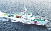 现场高清大图：海巡06轮编队在台湾海峡巡航 