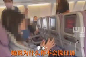 日本女子因华航空姐没讲日语暴怒辱骂 被航警带离