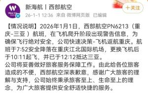 重庆飞三亚航班紧急返航 乘客发声 飞行过程中体感无异常