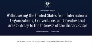 特朗普签了：退出66个“群” 指示美国退出多边组织