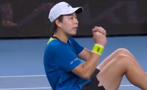 白卓璇下一轮将迎战萨巴伦卡 澳网首胜激动庆祝