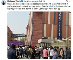 美媒嘲讽印度AI峰会如同闹剧 组织混乱遭吐槽