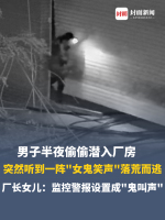 厂长女儿回应监控诡异笑声吓跑小偷 笑声成“驱贼神器”