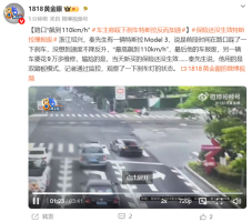 车主称踩下刹车特斯拉反而加速 车辆失控致损