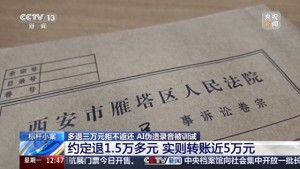 游戏公司多退三万元玩家拒不返还 AI伪造录音被当庭训诫