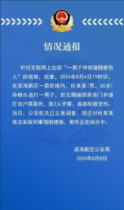 男子持铁锤随意伤人 警方通报 嫌疑人已被采取强制措施