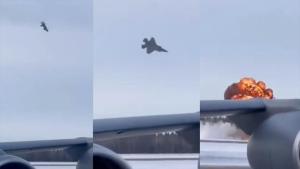 “殲-20擊落F-35”是真的嗎 視覺騙局背后的真相