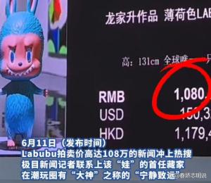 108萬(wàn)同款labubu掉色后變雙拼絕版 潮玩背后的暗黑邏輯
