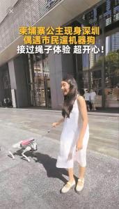 柬埔寨公主現(xiàn)身深圳吃椰子雞,、遛機器狗