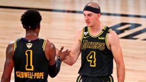 21世紀(jì)20年代為不同NBA球隊(duì)奪冠球員：波普,、朱-霍勒迪和卡魯索 三人書寫新歷史