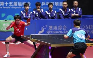 全运会乒乓球团体赛：北京队胜河南队 王楚钦马龙立功