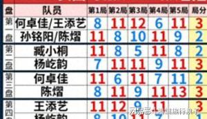 何卓佳赛点被罚分 特殊打法难敌新锐