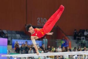 邹敬园夺十五运体操男子双杠金牌 实现全运三连冠