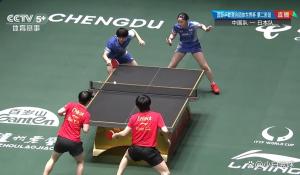 王楚钦孙颖莎3比0户上隼辅张本美和 国乒组合先拔头筹