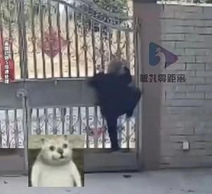 82岁外婆翻3米高围栏出门 外孙女惊呆了